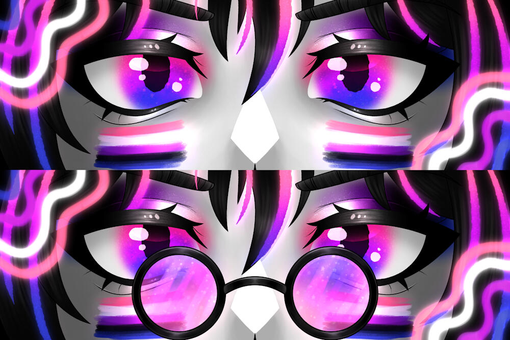Pride Eye Banner by Glow the Tiefling