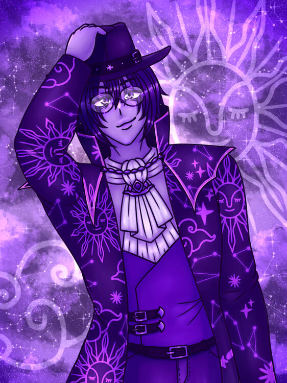 Monochromatic Skeb-Like by Glow the Tiefling